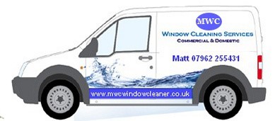 MWC window cleaning van with pure water storage tank and long reach pole 